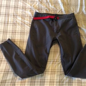 Men's Grey Topo designs pants SMALL